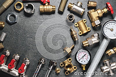 Plumbing equipment Stock Photo