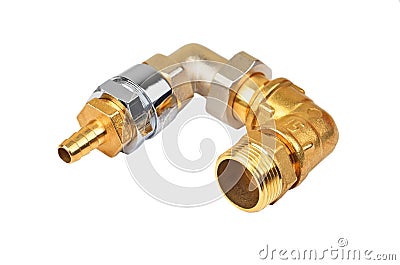 Plumbing fitting and tubulure Stock Photo