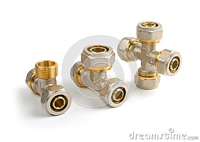 Plumbing Fittings Stock Photo