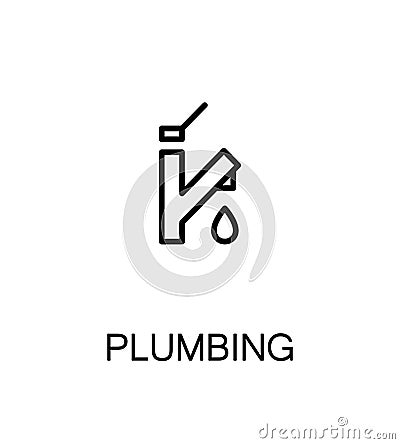 Plumbing flat icon Vector Illustration