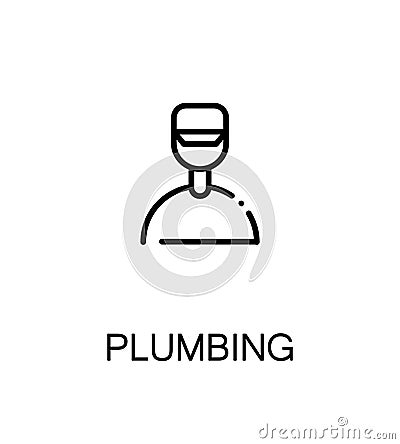 Plumbing flat icon Vector Illustration