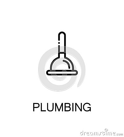 Plumbing flat icon Vector Illustration