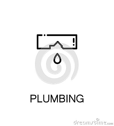 Plumbing flat icon Vector Illustration