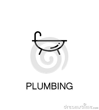 Plumbing flat icon Vector Illustration