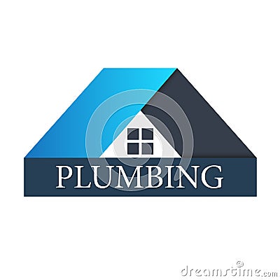 Plumbing for home sign Vector Illustration