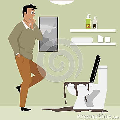 Plumbing problem Vector Illustration