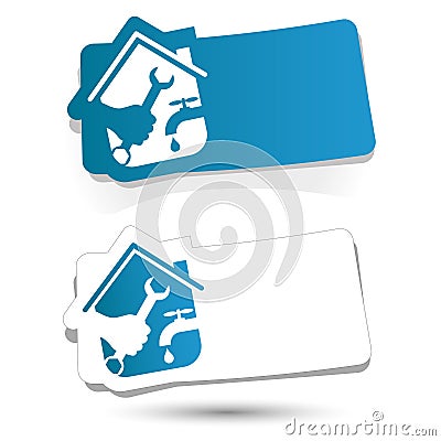 Plumbing repair home Vector Illustration