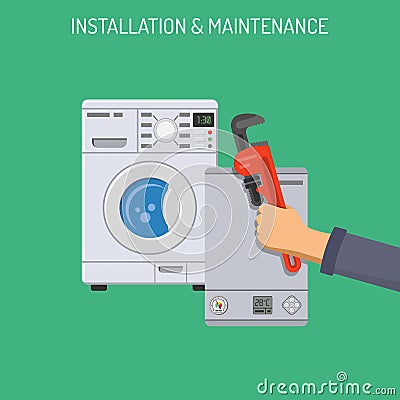 Plumbing Service Concept Vector Illustration