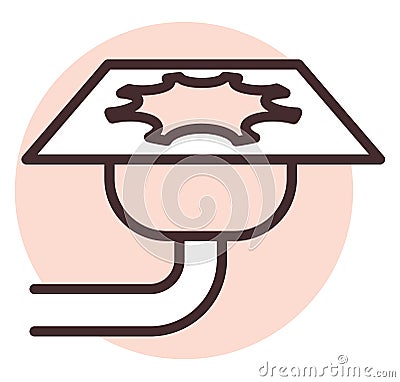 Plumbing water drain, icon Vector Illustration