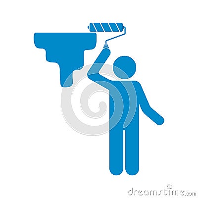 Plumbing work symbol icon Vector Illustration