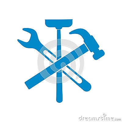 Plumbing work symbol icon Vector Illustration