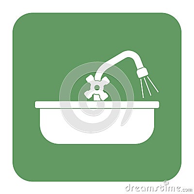 Plumbing work symbol icon Vector Illustration