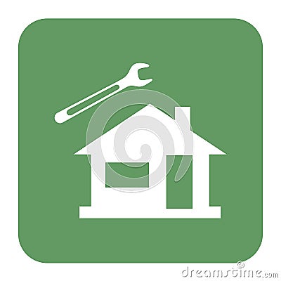 Plumbing work symbol icon Vector Illustration