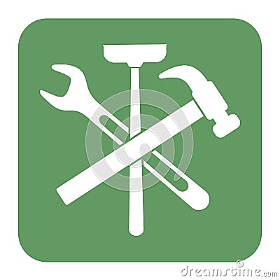 Plumbing work symbol icon Vector Illustration