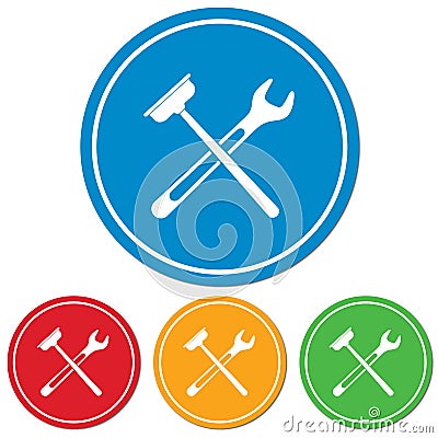 Plumbing work symbol icon Vector Illustration