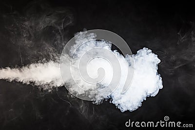 Plume of smoke Stock Photo