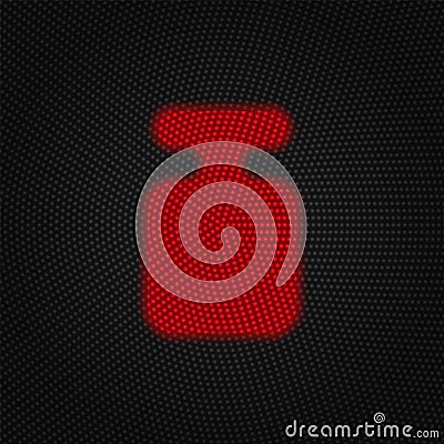 Plummet, reference, weight vector Light red color retro style vector icon Stock Photo