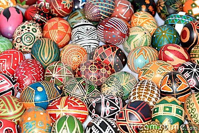 Plural - Ukrainian Easter eggs Editorial Stock Photo