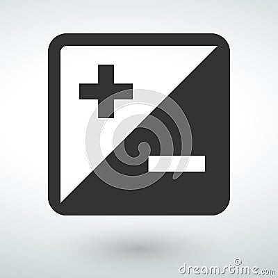 plus icon on a white backround Stock Photo