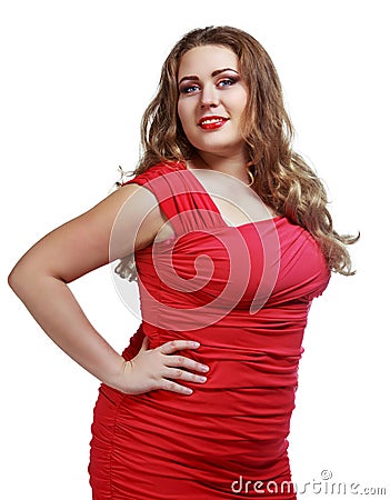 Plus size model Stock Photo