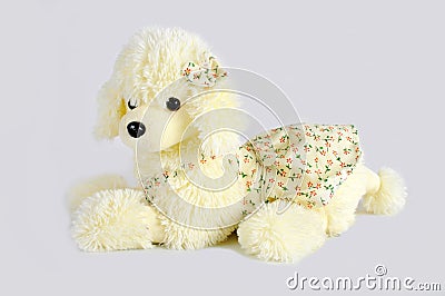 Plush dog toys Stock Photo