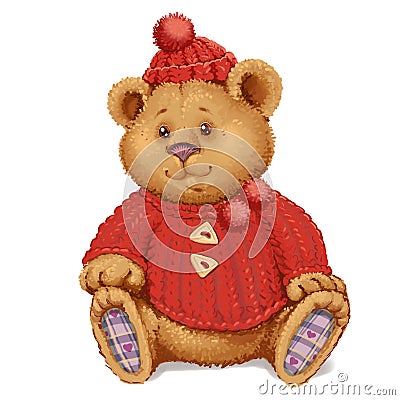 Plush teddy bear Stock Photo