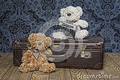 Plush Teddy bears Stock Photo