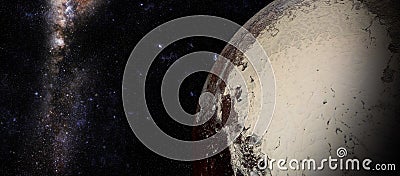 The Pluto shot from space Stock Photo