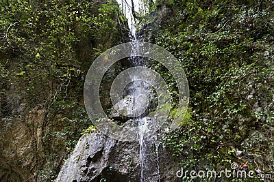 Pluvial waterfall Stock Photo