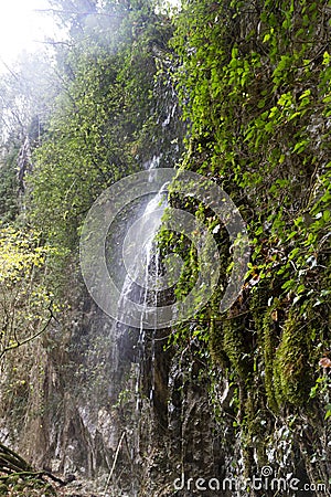 Pluvial waterfall Stock Photo