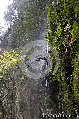 Pluvial waterfall Stock Photo