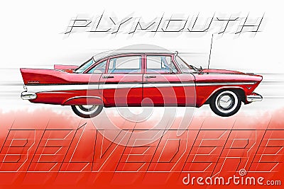 Plymouth Belvedere Editorial Stock Photo