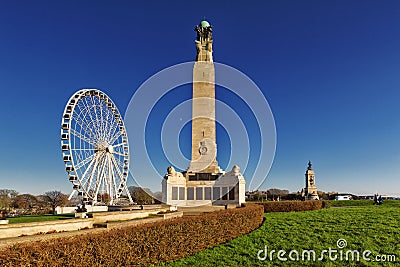 Plymouth Hoe, War Monument Stock Photo