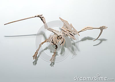 Plywood pterodactyl Stock Photo