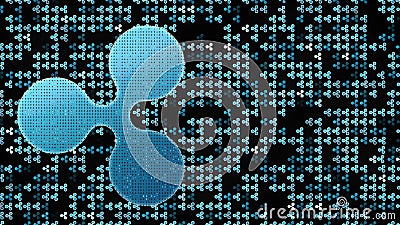 Plätschern Sie cryptocurrency auf der cyberspase blockchain flackernden loopable Wiedergabe 3D Hintergrundes 4K vektor abbildung Plätschern Sie cryptocurrency auf der cyberspase blockchain flackernden loopable Wiedergabe 3D Hintergrundes 4K vektor abbildung