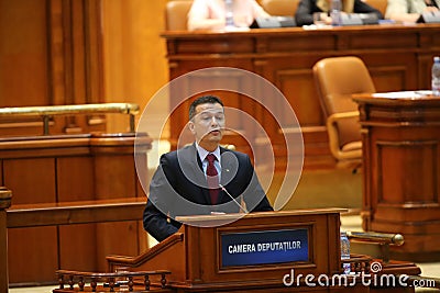 PM Sorin Grindeanu no-confidence vote Editorial Stock Photo