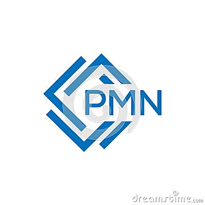 PMN letter logo design on white background. PMN creative circle letter logo Vector Illustration