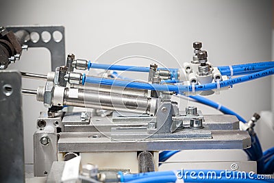 Pneumatic machine detail Stock Photo
