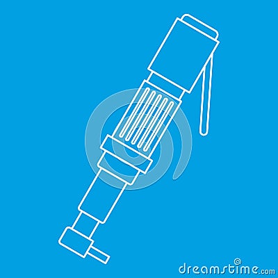 Pneumatic screwdriver icon outline Vector Illustration