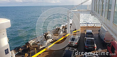 PO ferries , boat car France England fun Editorial Stock Photo