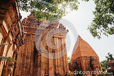 Po Nagar Cham Towers Pagoda in Nha Trang, Vietnam Stock Photo