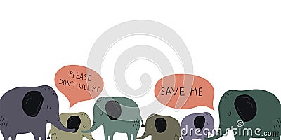 Poaching and animal abuse concept Stock Photo
