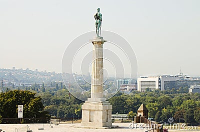 Pobednik Monument - Belgrade - Serbia Stock Photo