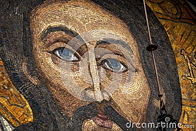 mosaic of Jesus Christ Editorial Stock Photo