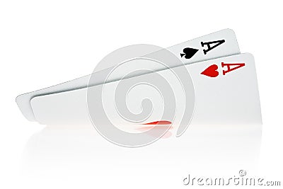 Pocket Aces Stock Photo