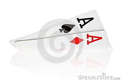 Pocket Aces Stock Photo