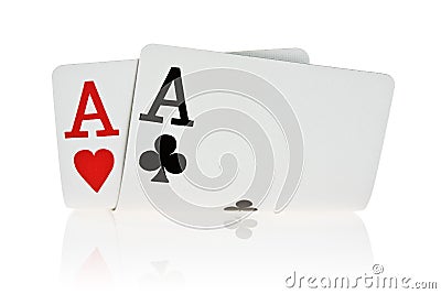 Pocket Aces Stock Photo