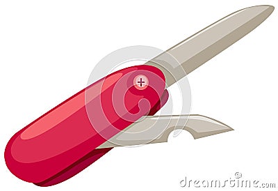 Pocket knife Vector Illustration