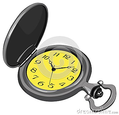 Pocket Watch Vector Illustration