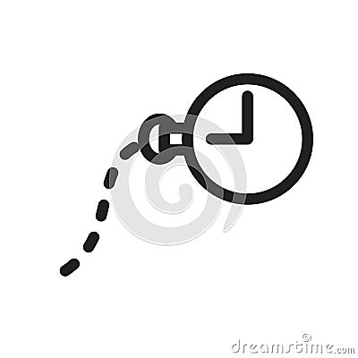 Pocket Watch Vector Illustration